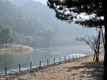 冬の宇治川② 冬の宇治川② 宇治川,宇治,川の写真素材