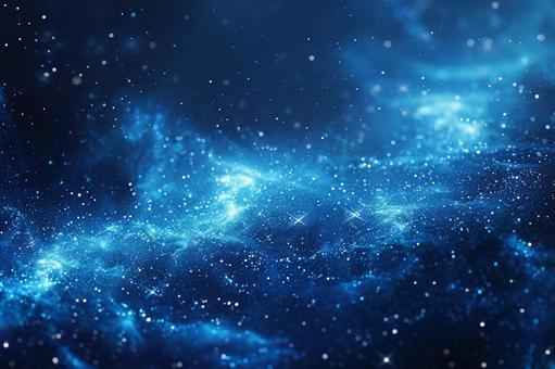 青の輝きが広がる幻想的な背景の写真