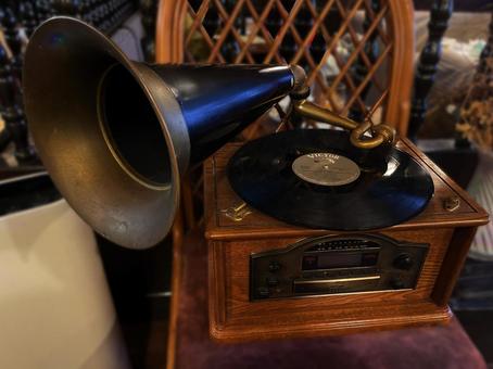 蓄音機 蓄音機,レトロ,おしゃれの写真素材