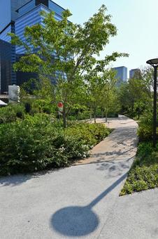公園の入口 公園の入口 公園,都市開発,ハーモニープランの写真素材