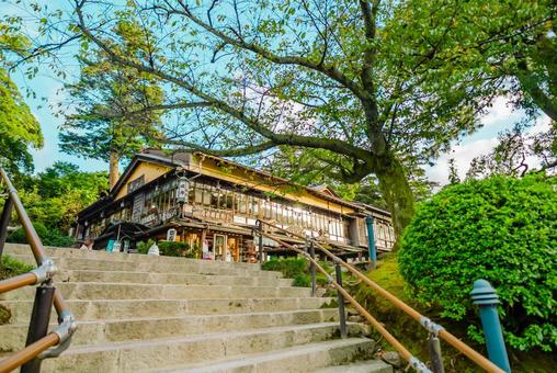 【石川】兼六園 文化財指定庭園 兼六園,文化財指定庭園,庭園の写真素材