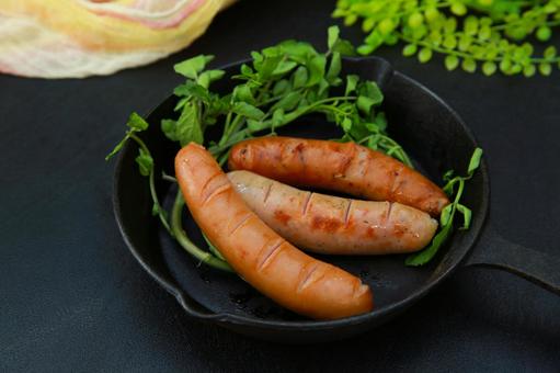 ソーセージ ソーセージ ソーセージ,肉,豚肉の写真素材