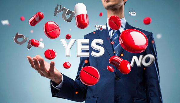 イエス! 「YES」を選ぶビジネスマン イエス! 「YES」を選ぶビジネスマンの写真