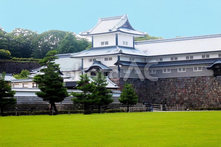 城ー金沢城ー石川県 金沢城,金沢市,石川県の写真素材