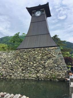 兵庫県豊岡市の辰鼓楼 辰鼓楼,時計台,兵庫県の写真素材