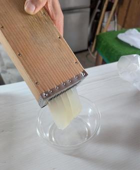 トコロテンの押し出し トコロテンの押し出し トコロテン,押し出し,美味しいの写真素材