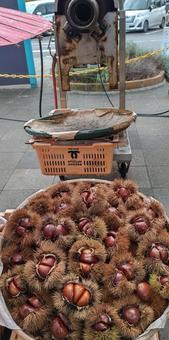 焼き栗 焼き栗の写真