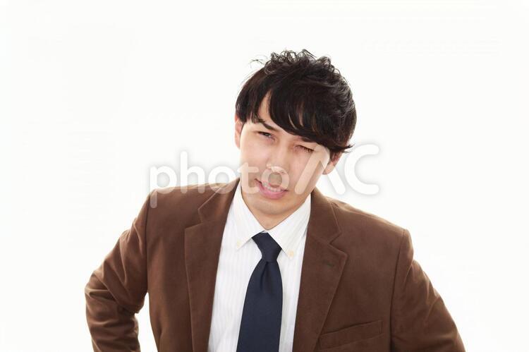 疲れた表情のビジネスマン 男性,ストレス,男の写真素材