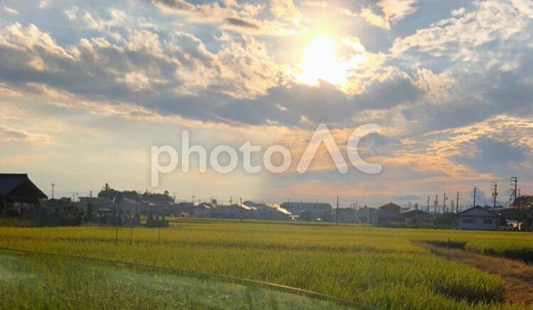 夕暮れ 夕暮れ,風景,空の写真素材