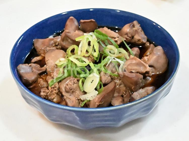 鶏レバーの甘辛煮 鶏レバー,レバー,甘辛煮の写真素材