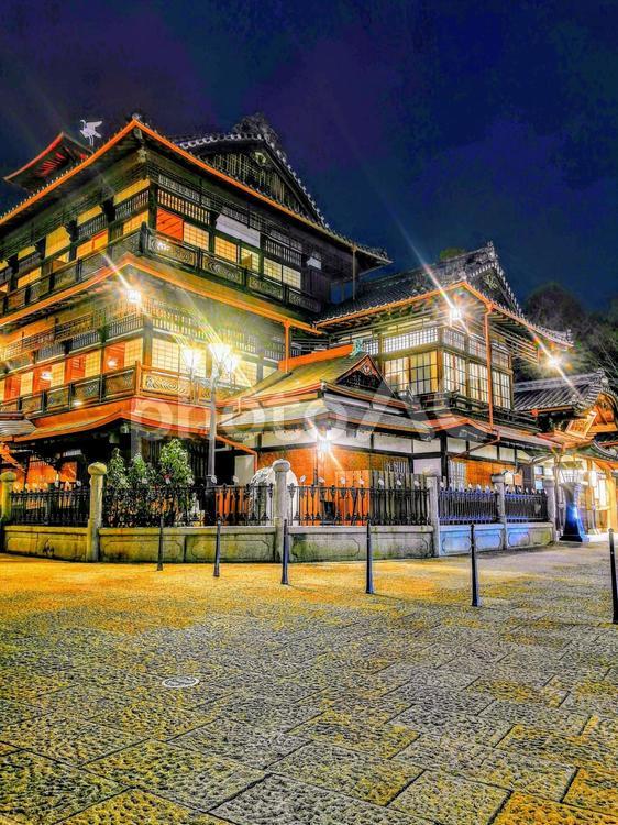 道後温泉本館 道後温泉,道後温泉本館,愛媛の写真素材