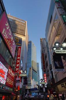 渋谷の都会の風景 渋谷,センター街,東京の写真素材
