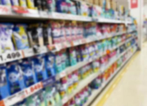 スーパー店内 洗剤売り場 3 スーパー店内 洗剤売り場 3の写真