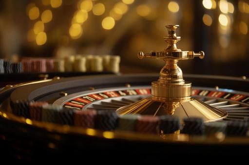 A luxurious roulette table, casino, roulette, gambling, JPG