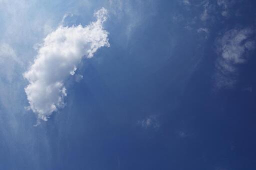 青空と雲 青空,空,大空の写真素材