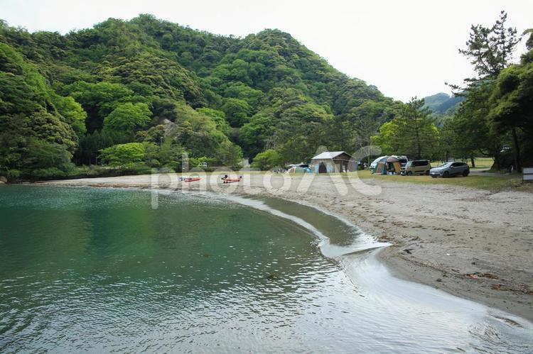 兵庫県香美町　三田浜海水浴場 三田浜海水浴場,三田浜,海水浴場の写真素材