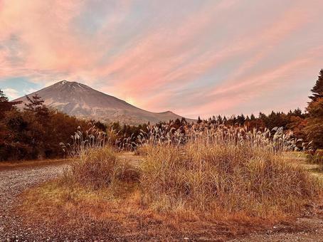数分間の雲色 富士山,雲,空の写真素材