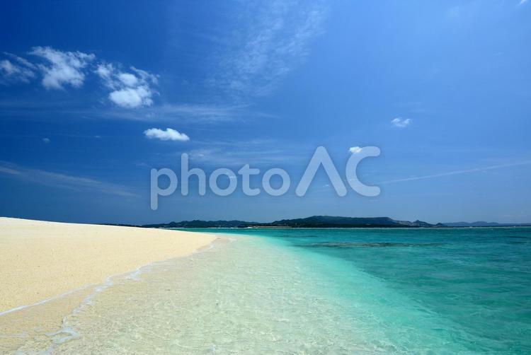 沖縄の美しいビーチ ビーチ,海,波の写真素材