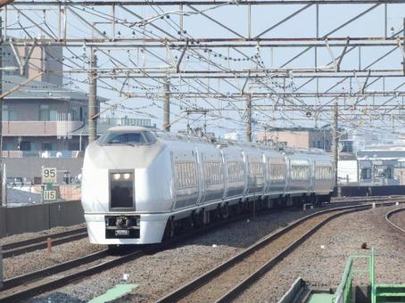 651系急行ネモフィラ号　亀有にて 651系,常磐線,急行ネモフィラ号の写真素材