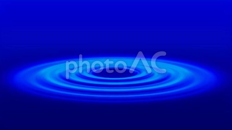 青い背景に青色の光の波紋 波紋,広がる,光の写真素材