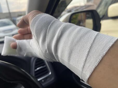 人身事故のイメージ 人身事故,交通事故,怪我の写真素材