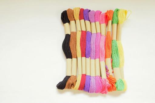 Photo, handicraft articles, embroidery thread, apparel, 