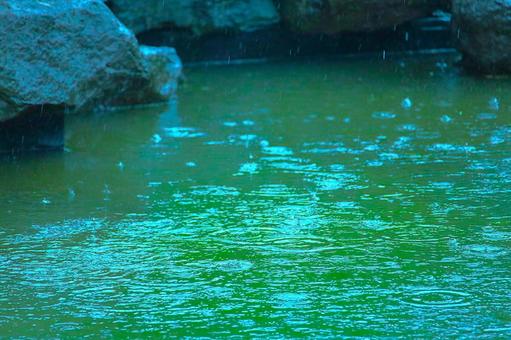 雨の波形ー自然の美 雨の波形,雨の日,波形の写真素材