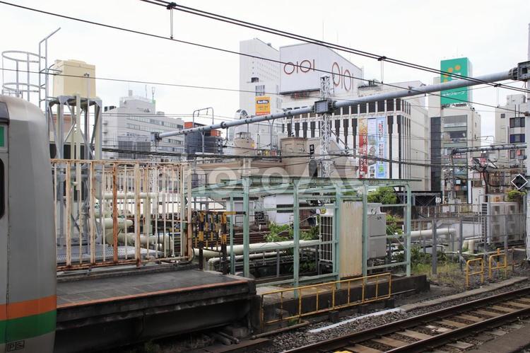 『上野（うえの）』の『プラットフォーム』 駅,街,線路の写真素材