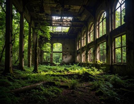 廃墟 廃墟の写真