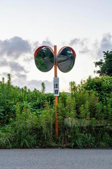 ミラーの中の静寂 ミラーの中の静寂 ミラー,鏡,道路の写真素材