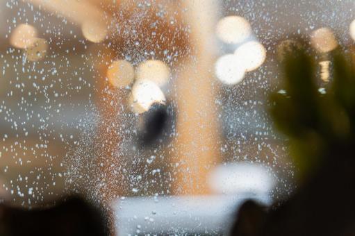 水槽の泡と光の幻想的な模様② 泡,光,水の写真素材