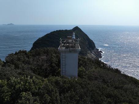 愛媛県愛南町 由良岬灯台 愛媛県愛南町 由良岬灯台 由良岬灯台,灯台,建物の写真素材