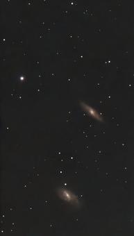 しし座 M65とM662つの星雲の写真