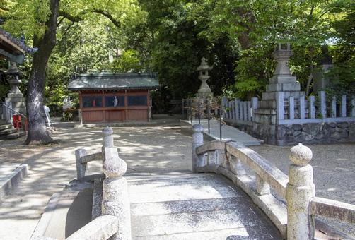 Photo, gokiso hachiman shrine, showa ward, nagoya city, a shrine, 