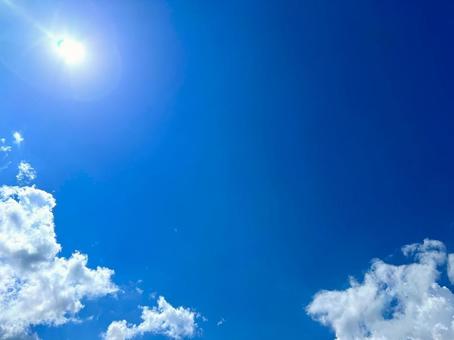 夏の空 空,夏,背景の写真素材