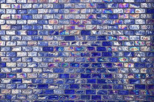 青いタイル壁 テクスチャ,背景,素材の写真素材