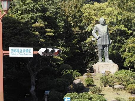 西郷隆盛銅像 西郷隆盛,銅像,鹿児島の写真素材