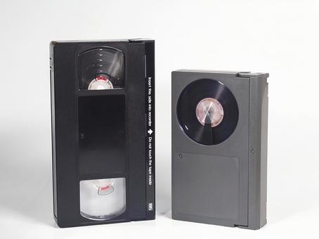 ビデオテープ　VHSとベータ ビデオテープ,vhs,ベータの写真素材