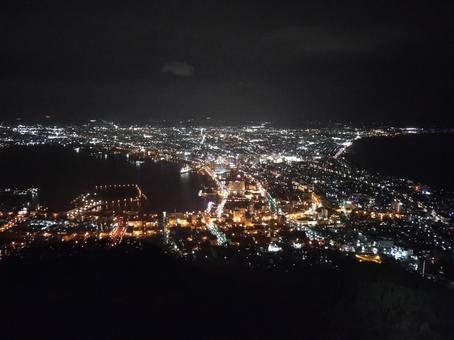 函館の夜景 函館,夜景,風景の写真素材