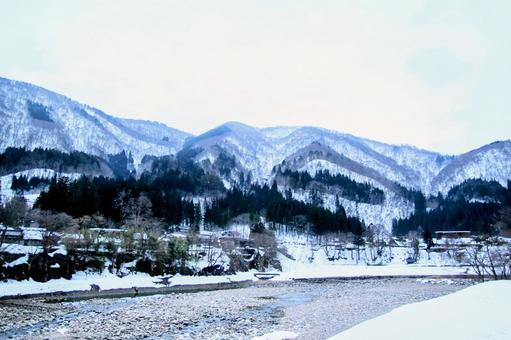 雪景色 冬,山,自然の写真素材