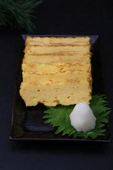 だし巻き卵の写真