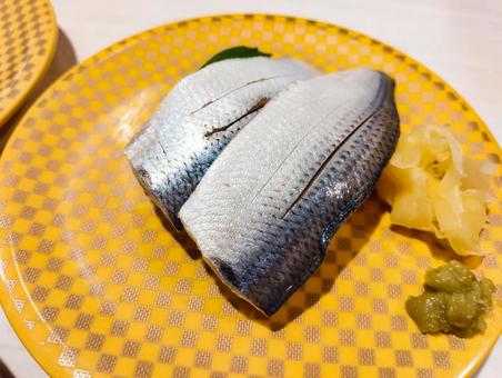 回転ずしの小肌 回転ずしの小肌 コノシロ,新子,小肌の写真素材