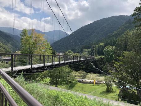 吊り橋 吊り橋 吊り橋,湯西川,橋の写真素材
