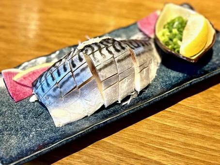 〆さば 〆さば 〆さば,鯖,炙り〆さばの写真素材