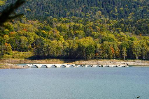橋 山奥,川,自然の写真素材