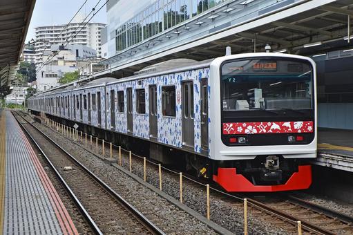 伊豆急行3000系 アロハ電車 伊豆急行3000系 アロハ電車 鉄道,電車,線路の写真素材