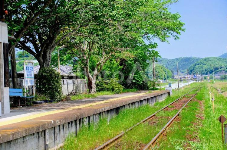 加西市北条鉄道 鉄道,ローカル路線,列車の写真素材