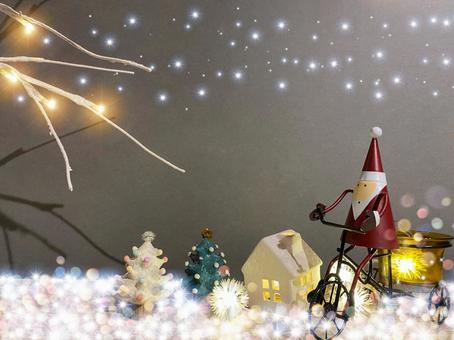 Christmas 21 Snow scene and Santa Claus Christmas 21 Snow scene and Santa Claus