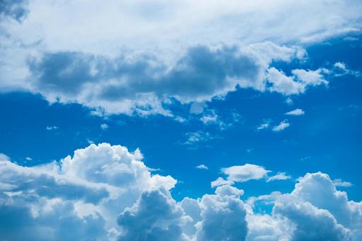 夏の空 夏の空 空,雲,青空の写真素材