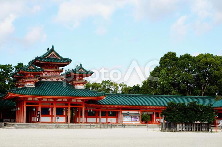 京都　平安神宮　白虎楼 日本,和,旅行の写真素材